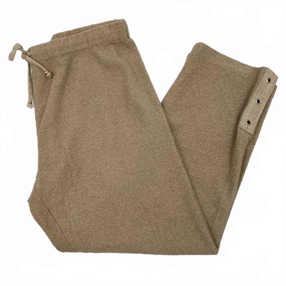 St. John Sport by Marie Gray Tan Ankle Cropped Pants | Womens M